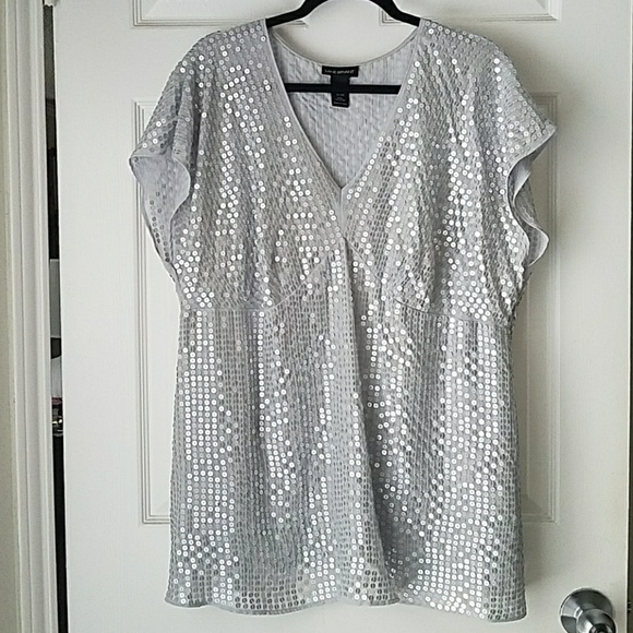 sequin top size 18